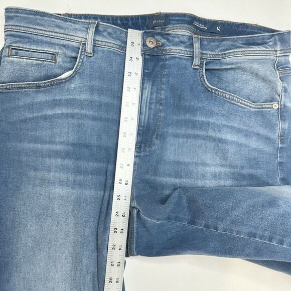 J Jill Jeans Women 18 High Rise Straight Leg Ankle Blue Stretch Denim Cuffed NEW - Picture 6 of 10